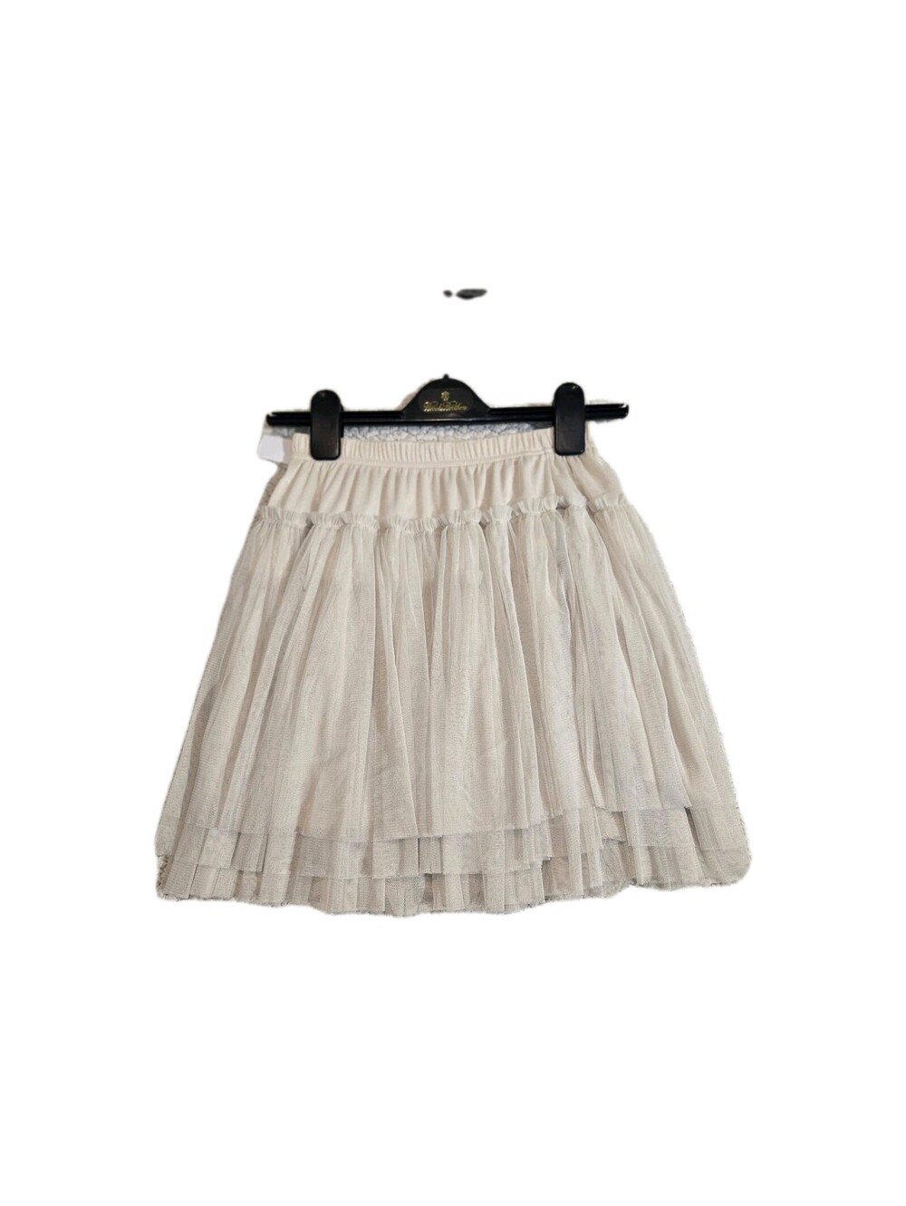 Alphabet's Mini Skirt Ivory Tulle Sz 2 Elastic Waist Tutu Style Ballet